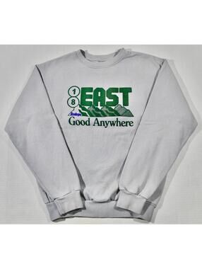 Bodega East Good Anywhere Streetwear Gray Crewneck Sweatshirt Size Medium